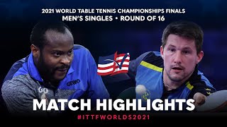 Quadri Aruna vs Kristian Karlsson  2021 World Table Tennis Championships Finals  MS  R16 [upl. by Domeniga]