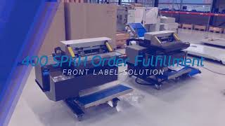 400 Audion Elektro speedpack Front label application Order fulfillment [upl. by Nnyleuqaj469]