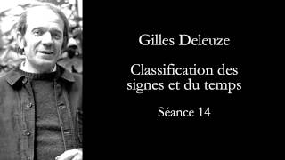 Deleuze Cinéma Classification des signes et du temps séance 14 [upl. by Icul487]