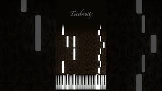 Tenebrosity darkpiano darkacademia synthesia sheetmusic [upl. by Melodie]