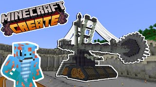 I built a HUGE EXCAVATOR using Minecraft Create Mod [upl. by Etselec929]