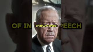 FDR’s Response to Pearl Harbor “Day of Infamy” Speech  America Joins WWII shorts youtubeshorts [upl. by Enirak]