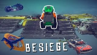 BESIEGE  Monster Truck W Stunt Park HelicopterPlane Hybrid amp More  Insane Besiege Creations [upl. by Eseeryt]