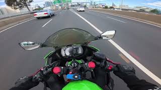 quotENGINE SOUND ONLYquot  CITY RIDE  NINJA 400 LEOVINCE  FREE PARKING [upl. by Christophe]