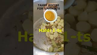 Easy Tehri Recipe for Students  BudgetFriendly OnePot Meal [upl. by Belda]