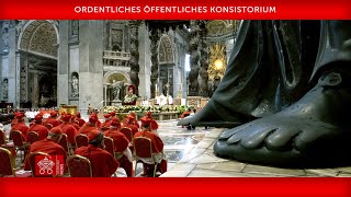 27 August 2022 Ordentliches öffentliches Konsistorium  Papst Franziskus [upl. by Lock]