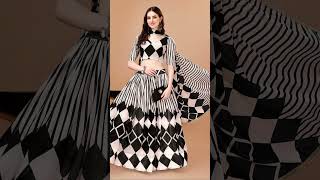 Printed Semi Stitched Lehenga amp Unstitched Blouse With Dupatta lehenga dupatta blouse design [upl. by Anirt]