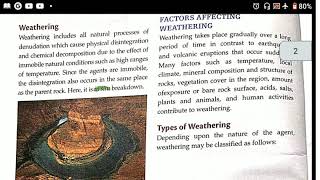 ICSE chapter6weathering and soil formation class 7 [upl. by Means]