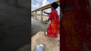 Amazing hook fishing in the river  best fishing traps traditional hook fishing shortvideo shorts [upl. by Eduino724]