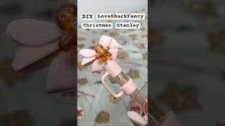 making my own LoveShackFancy Christmas Stanley 🎀❄️ stanley christmas diy [upl. by Tyika]