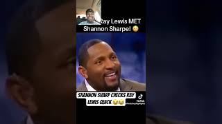 SHANNON SHARPE QUICKLY PUTS RAY LEWIS IN CHECK 🤫 nfl shorts undisputed espn reels [upl. by Peterus]