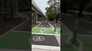 Cycling the upgraded intersections for the underline safestreets visionzero cycling trails [upl. by Randell747]