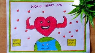 World Earth Day Drawing  How to Draw Save Earth Poster Easy step by step [upl. by Nibas386]