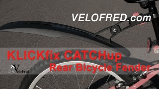 KLICKfix CATCHup Rear Bicycle Fender with Contour Adapter [upl. by Naginarb]