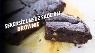 Şekersiz Unsuz Sağlıklı Brownie [upl. by Meeker25]