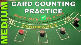 Card Counting Practice  Level MEDIUM [upl. by Eltsyrk382]