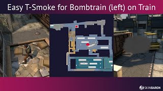 ☁️ Easy Bombtrain Smoke left on Train TSide CSGO Shorts [upl. by Lemcke]