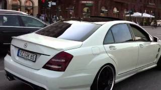 VERY LOUD LORINSER S63 AMG  TechArt 911 Turbo in Hamburg [upl. by Llegna]