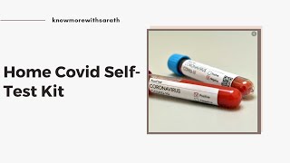 How To Use CoviSelf Indias First AtHome Covid SelfTest Kit  knowmorewithsarath [upl. by Male]