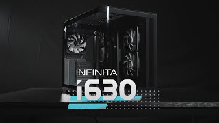 Infinita Series i630 Aesthetic Panoramic Curved Glass Gaming ATX Case [upl. by Grory68]