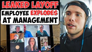 LEAKED LAYOFF VIDEO  SEARS EMPLOYEE EXPLODES AT MANAGEMENT  grindreel [upl. by Iem]