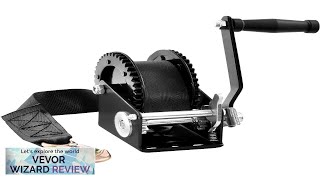 VEVOR Hand Winch 2000 lbs Pulling Capacity Boat Trailer Winch Heavy Duty Review [upl. by Cariotta926]