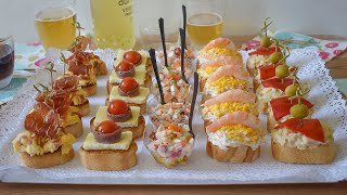 MONTADITOS Y PINCHOS ¡nos vamos de tapas sin salir de casa [upl. by Prem728]