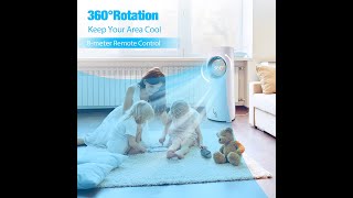 Evaporative Air Cooler Trustech Portable Air Cooler Cool amp Humidifying with 3 Speeds 12H Timer [upl. by Arelc]