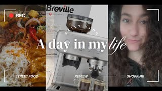 Breville Barista Max Espresso Machine review  daily vlog going to mowglie  street food  shopping [upl. by Eanram]