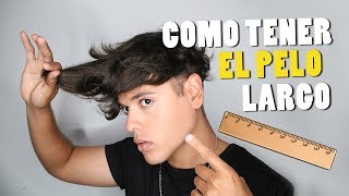 COMO TENER EL PELO LARGO “HOMBRES”  TIPS PARA DEJARTE CRECER EL CABELLO [upl. by Ahsinut954]