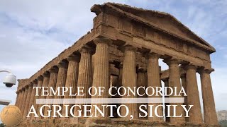 Temple of Concordia Agrigento Sicily  Valley of the Temples  4K [upl. by Sucirdor]