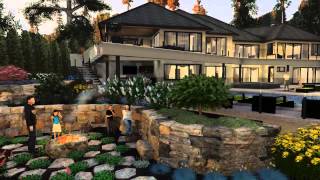 Animated 3D Design Presentation Exterior Arch Viz 3D Landscape Design [upl. by Aneis27]