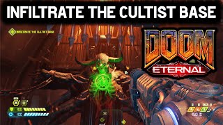 INFILTRATE THE CULTIST BASE Skeleton Statue Puzzle  DOOM Eternal [upl. by Eanil]