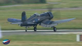 🛩 Vol du Corsair F4U  Salon du Bourget 2023  23 06 2023 [upl. by Sheeran128]