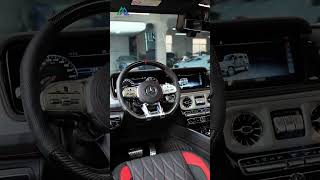 Exclusive Look MercedesBenz G63 Interior Upgrade in Striking Black and Red [upl. by Roxine936]