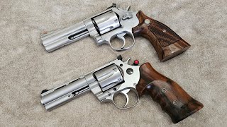 Smith amp Wesson 686 vs Korth Nighthawk Mongoose 357 Magnum [upl. by Asiel]