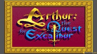 Arthur the Quest for Excalibur gameplay PC Game 1989 [upl. by Ritch]