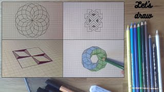 Optische 3D Täuschungen zeichnen  easy drawing compilation [upl. by Silloc]