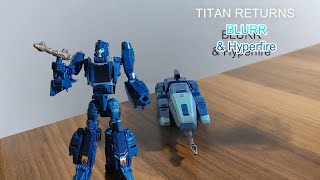 Transformers Titans Return BLURR With Hyperfire Review [upl. by Boudreaux442]