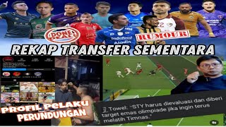 REKAP TRANSFER SEMENTARA🔥PROFIL PELAKU PERUNDUNGAN😱BERITA TIMNAS INDONESIA [upl. by Stoller]