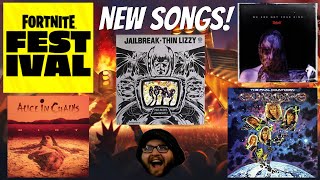 New Fortnite Festival Songs Slipknot Alice In Chains Europe Thin Lizzy [upl. by Einad303]