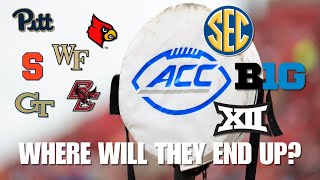 PART 3 Where will the ACC Schools End UP Pitt  Louisville  Syracuse  Wake BC GT  Realignment [upl. by Olsson]