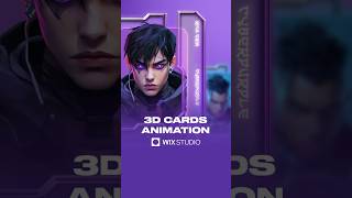 Tutorial of 3D Cards Animation  Wix Studio [upl. by Nudnarb]