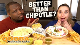 Eating QDOBA for the FIRST TIME Better Than Chipotle [upl. by Dnallor]