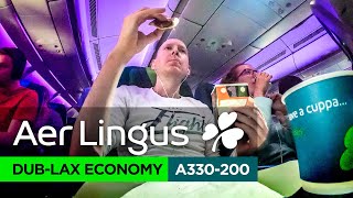 Aer Lingus review A330200 Dublin to Los Angeles [upl. by Alahsal]