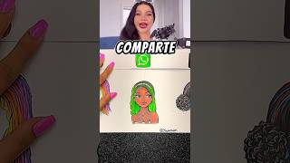 Cuál es tu CABELLO FAVORITO 🥰👩🏻 shorts arte drawing viralshorts hair [upl. by Faubion]