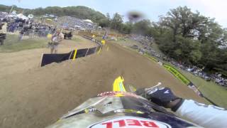 GoPro HD James Stewart Full Moto 2  Spring Creek Mx Lucas Oil Pro Motocross Championship 2013 [upl. by Gninnahc]