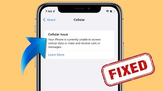 Cellular Issue Your iPhone is Currently Unable to Access Cellular Data amp Make amp Receive Calls iOS 16 [upl. by Fidelis]