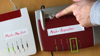 Mesh FRITZBox als Repeater an FRITZBox per WLAN anschließen [upl. by Piegari]