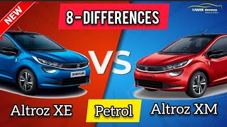 Altroz XE vs XM 2021  Detailed Comparison of 2021 Petrol Altroz XM vs XE in Hindi [upl. by Daniala108]